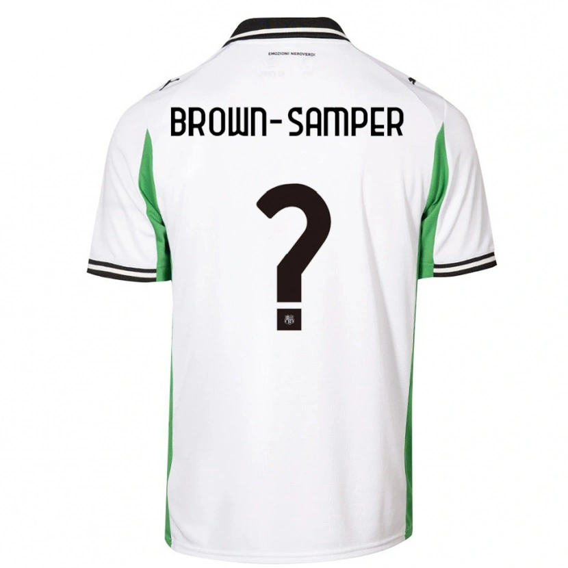 Danxen Homem Camisola Isaac Brown-Samper #0 Branco Verde Preto Alternativa 2025/26 Camisa Brasil