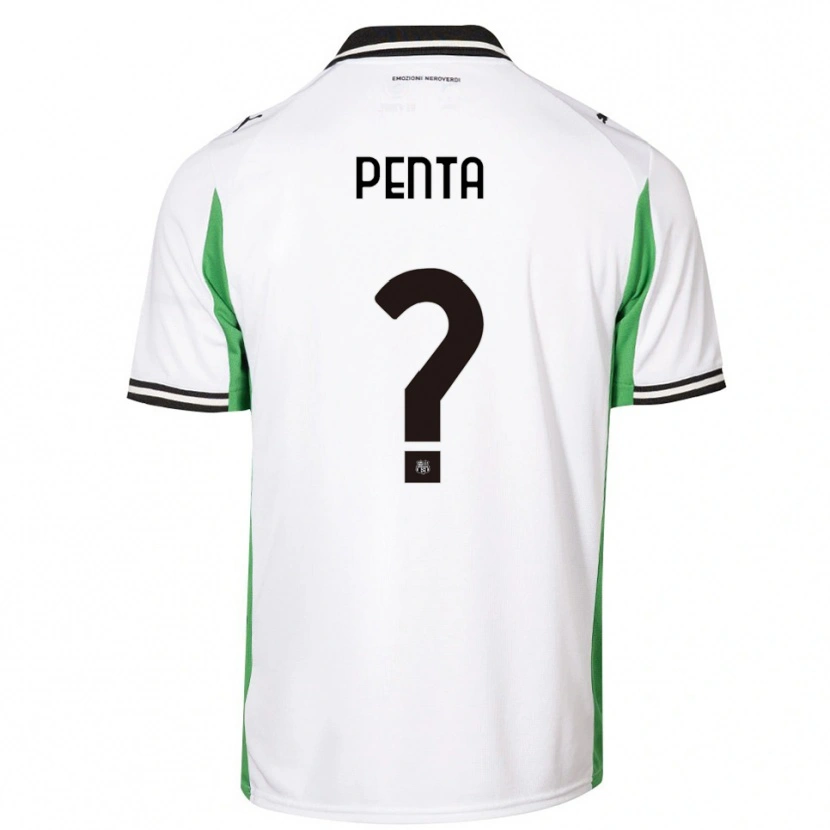 Danxen Homem Camisola Mattia Penta #0 Branco Verde Preto Alternativa 2025/26 Camisa Brasil