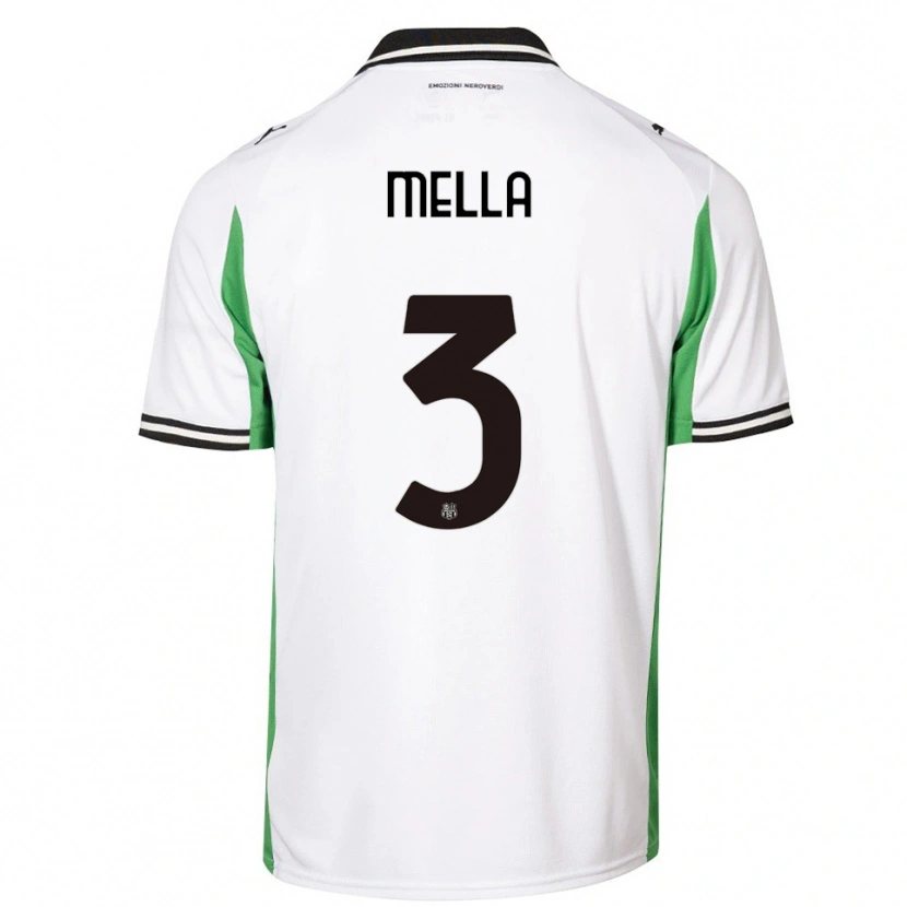 Danxen Homem Camisola Sara Mella #3 Branco Verde Preto Alternativa 2025/26 Camisa Brasil