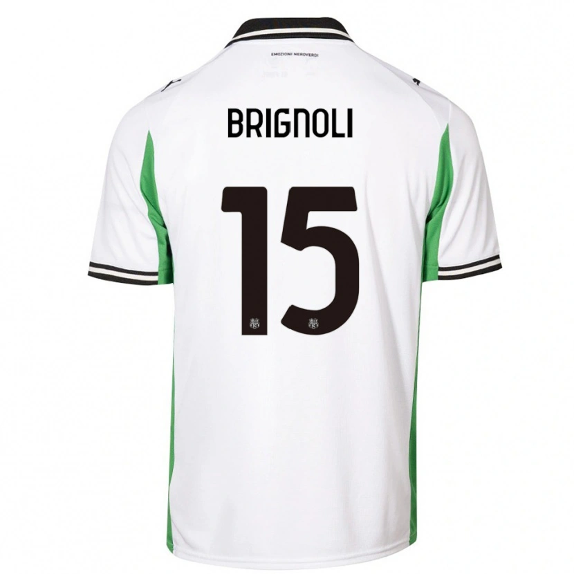 Danxen Homem Camisola Benedetta Brignoli #15 Branco Verde Preto Alternativa 2025/26 Camisa Brasil