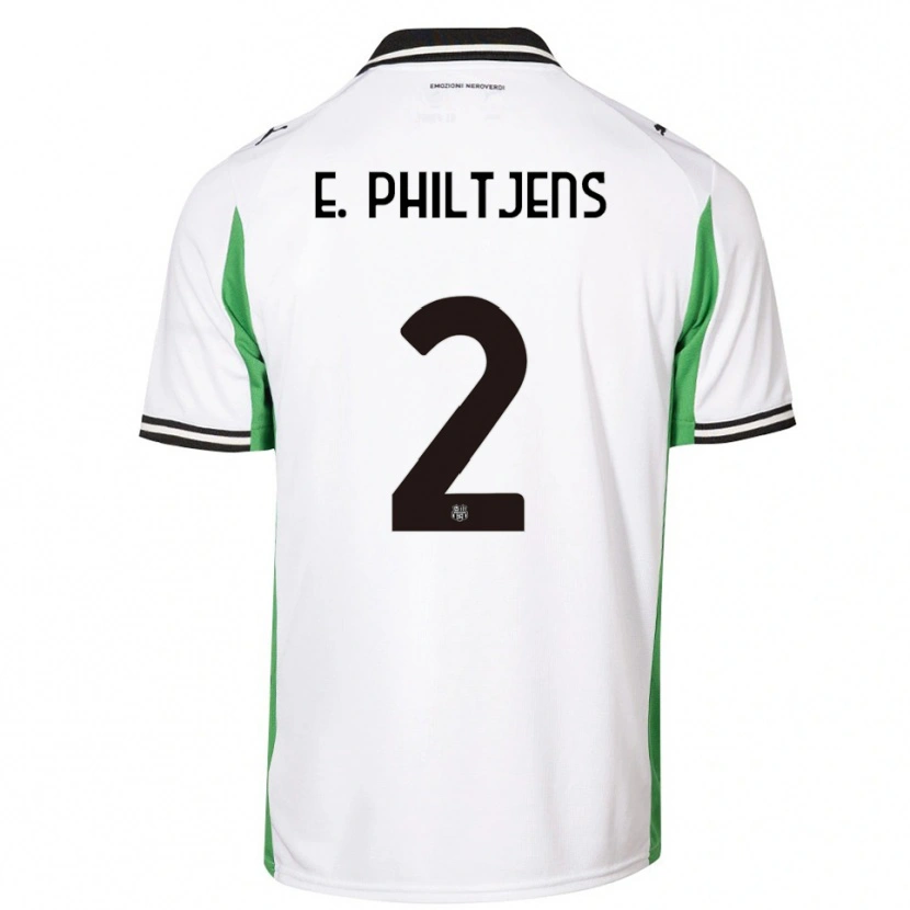 Danxen Homem Camisola Davina Brigitte E. Philtjens #2 Branco Verde Preto Alternativa 2025/26 Camisa Brasil