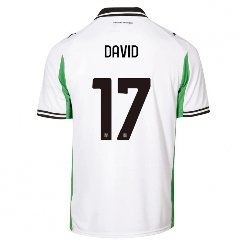 Danxen Homem Camisola Mario David #17 Branco Verde Preto Alternativa 2025/26 Camisa Brasil