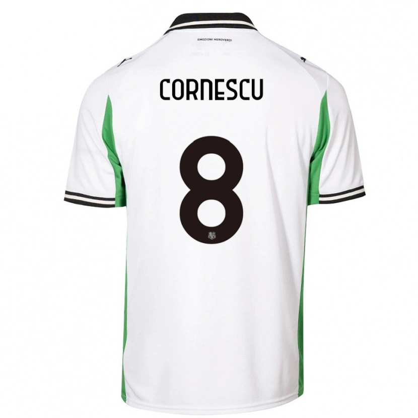 Danxen Homem Camisola Iustin Cornescu #8 Branco Verde Preto Alternativa 2025/26 Camisa Brasil
