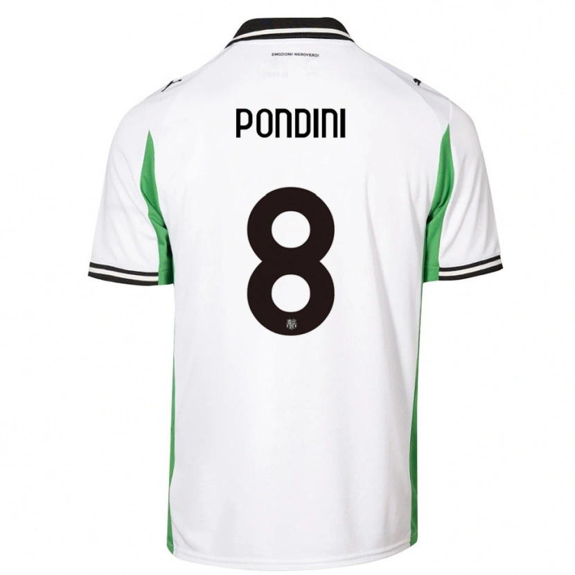 Danxen Homem Camisola Giada Pondini #8 Branco Verde Preto Alternativa 2025/26 Camisa Brasil