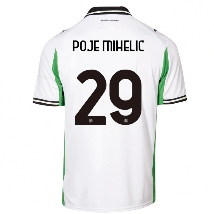 Danxen Homem Camisola Naja Poje Mihelič #29 Branco Verde Preto Alternativa 2025/26 Camisa Brasil