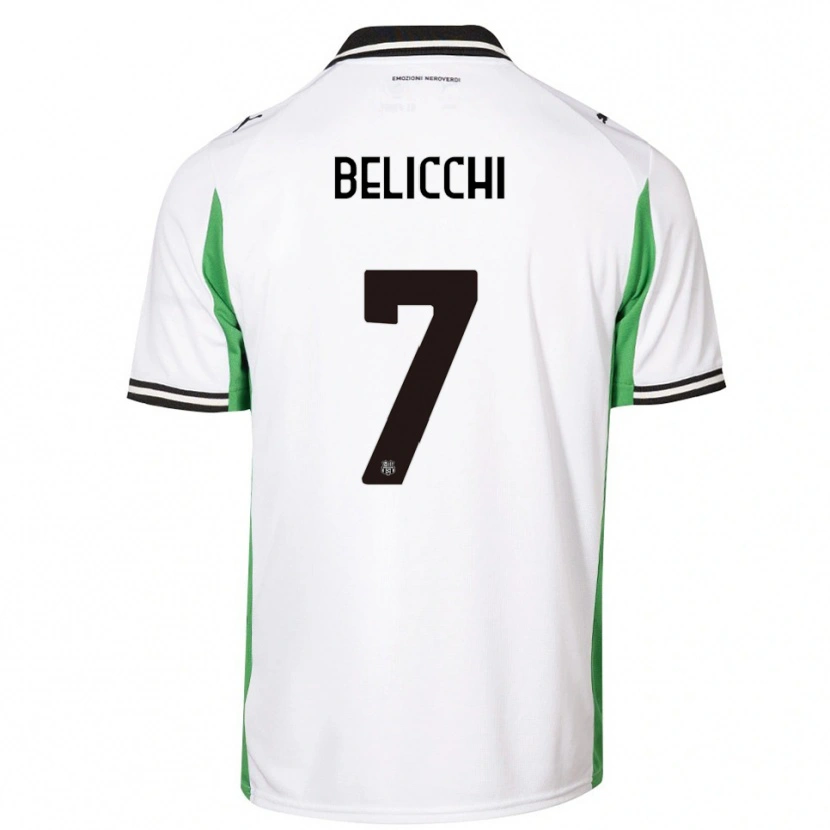 Danxen Homem Camisola Gianmarco Belicchi #7 Branco Verde Preto Alternativa 2025/26 Camisa Brasil