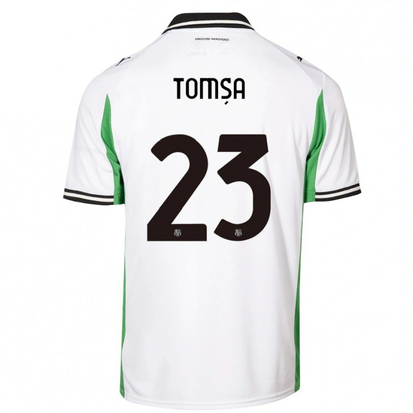 Danxen Homem Camisola Troy Tomșa #23 Branco Verde Preto Alternativa 2025/26 Camisa Brasil