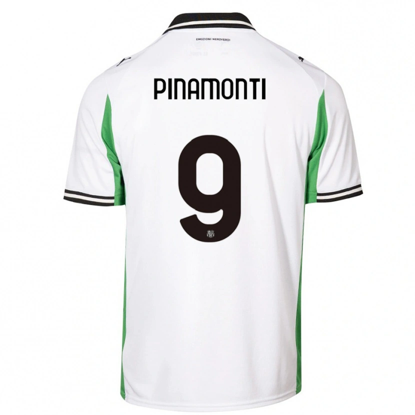Danxen Homem Camisola Andrea Pinamonti #9 Branco Verde Preto Alternativa 2025/26 Camisa Brasil
