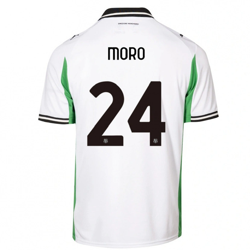 Danxen Homem Camisola Luca Moro #24 Branco Verde Preto Alternativa 2025/26 Camisa Brasil