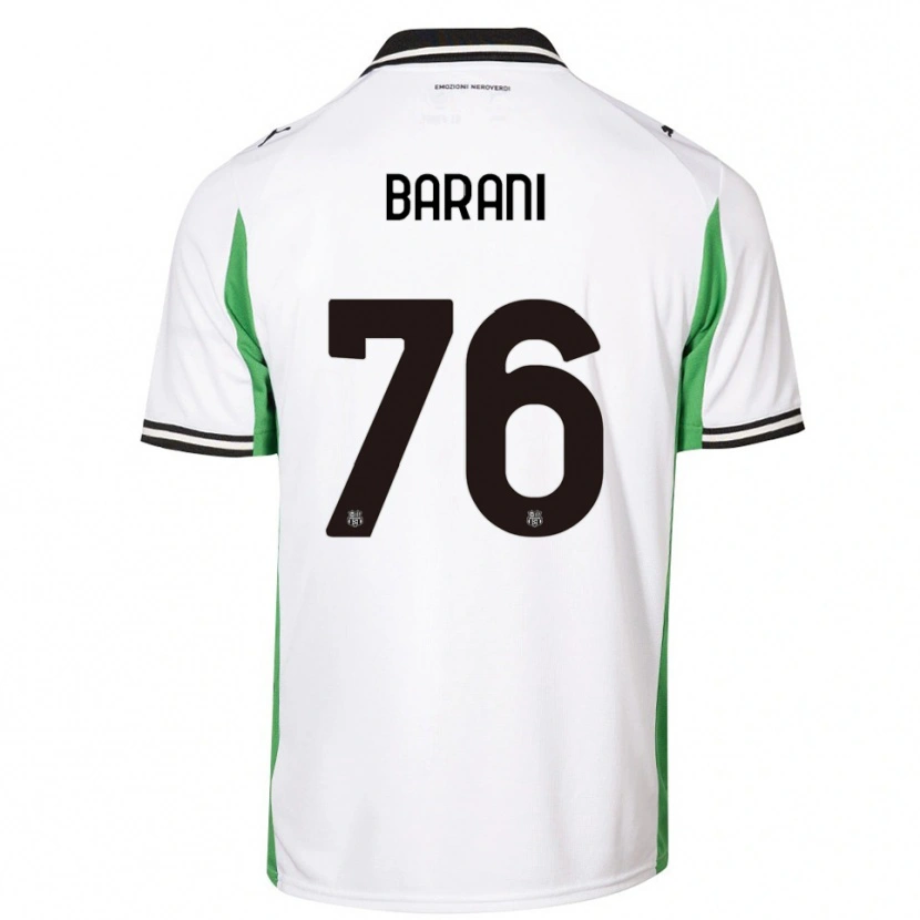 Danxen Homem Camisola Luca Barani #76 Branco Verde Preto Alternativa 2025/26 Camisa Brasil
