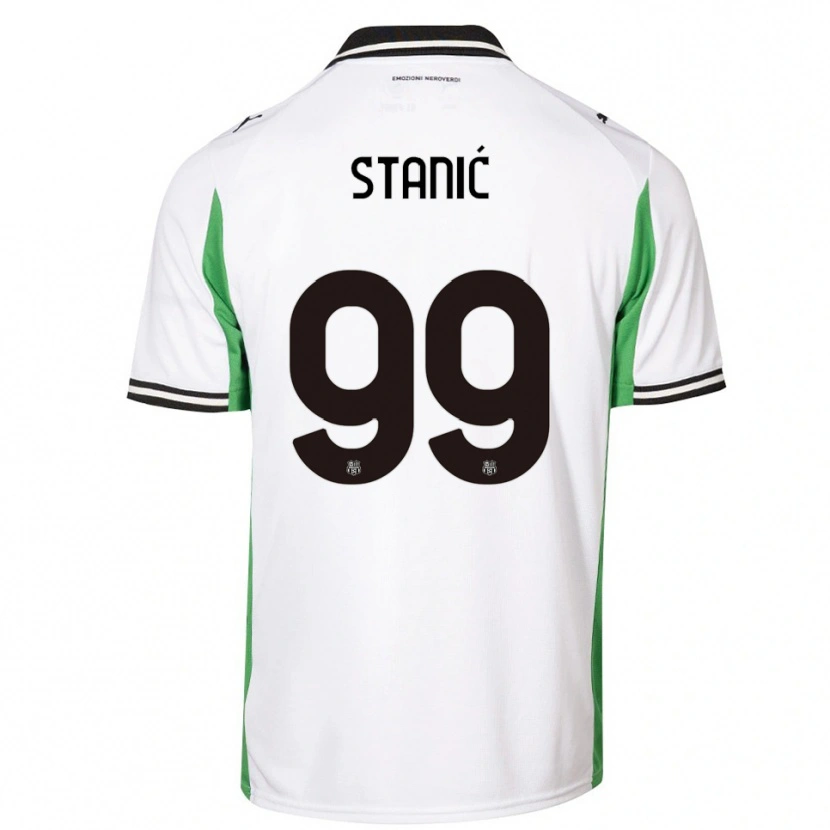 Danxen Homem Camisola Paulina Stanić #99 Branco Verde Preto Alternativa 2025/26 Camisa Brasil