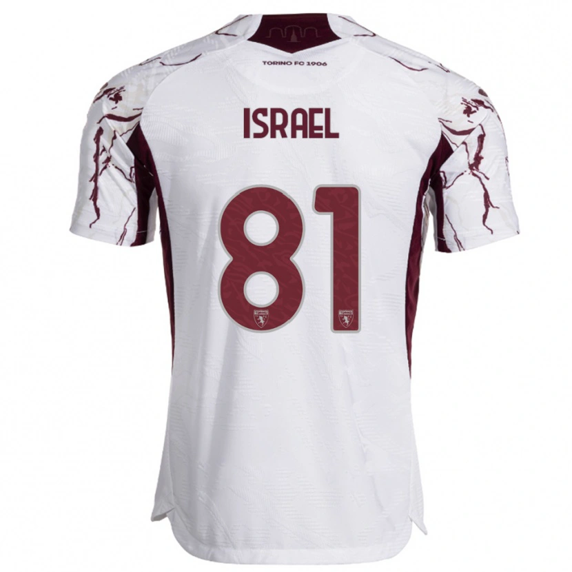 Danxen Homem Camisola Franco Israel #81 Branco Borgonha Alternativa 2025/26 Camisa Brasil