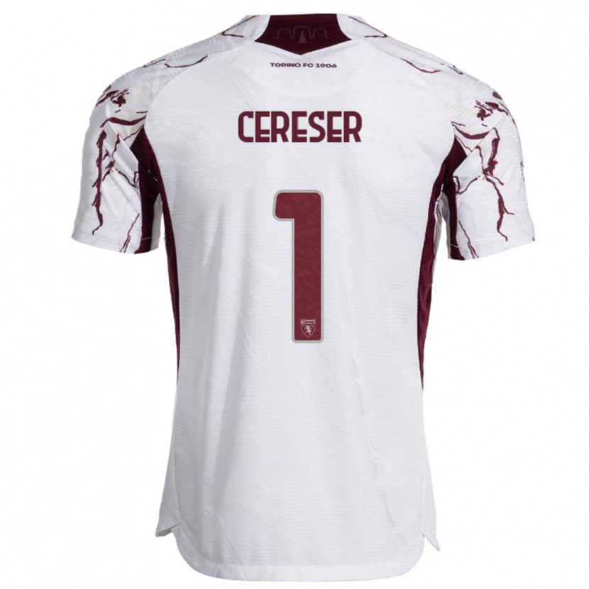 Danxen Homem Camisola Francesco Cereser #1 Branco Borgonha Alternativa 2025/26 Camisa Brasil