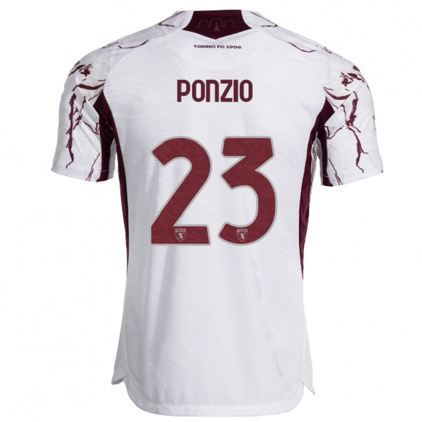 Danxen Homem Camisola Erika Ponzio #23 Branco Borgonha Alternativa 2025/26 Camisa Brasil