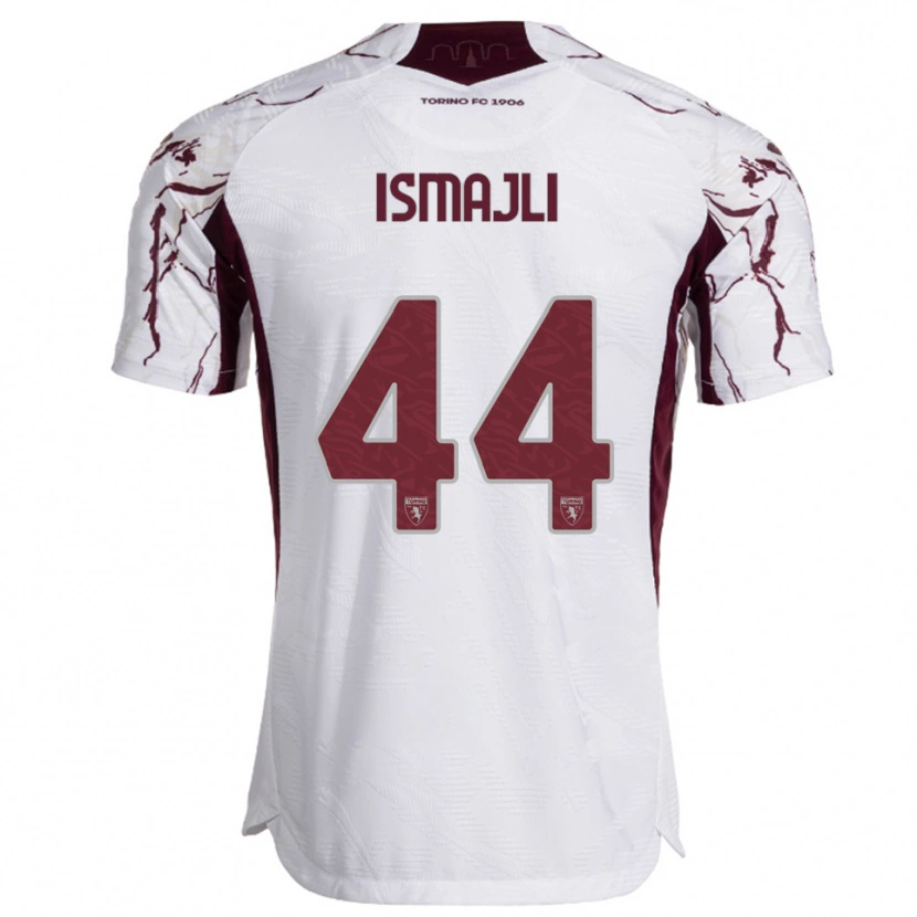 Danxen Homem Camisola Ardian Ismajli #44 Branco Borgonha Alternativa 2025/26 Camisa Brasil