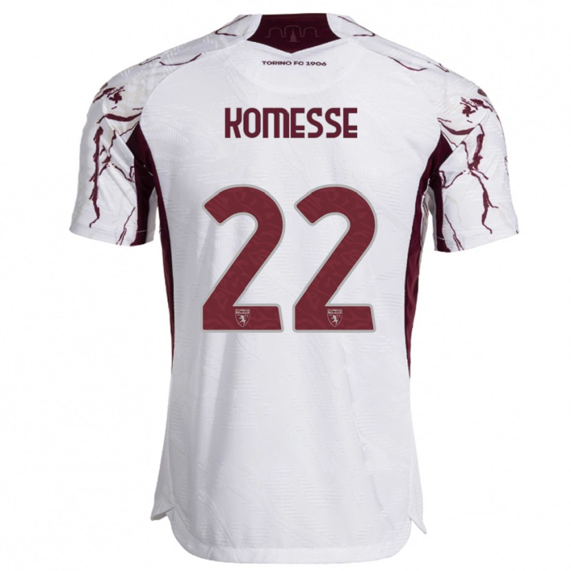 Danxen Homem Camisola Josias Sabone #22 Branco Borgonha Alternativa 2025/26 Camisa Brasil