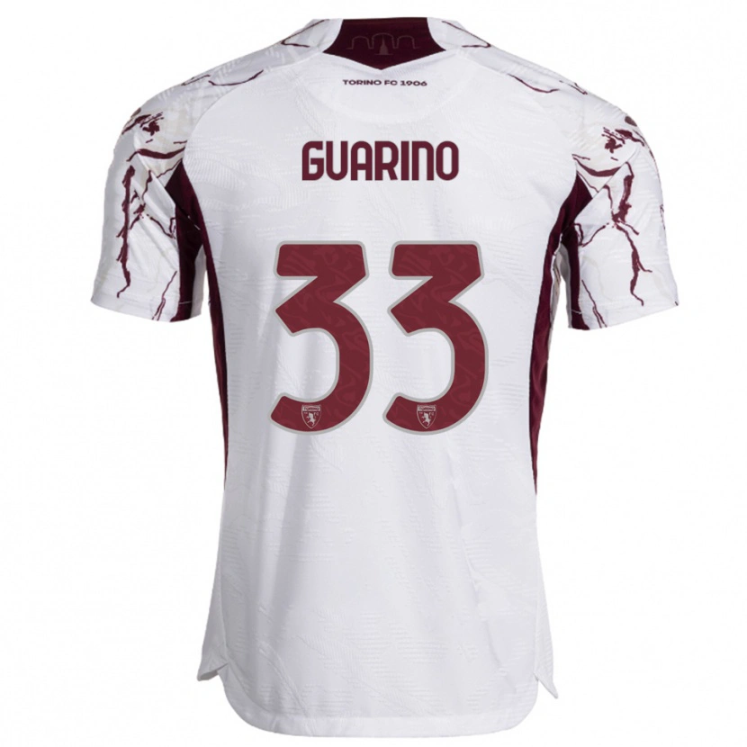 Danxen Homem Camisola Rita Guarino #33 Branco Borgonha Alternativa 2025/26 Camisa Brasil
