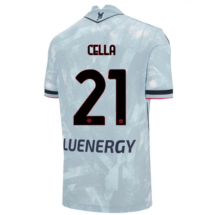 Danxen Homem Camisola Leonardo Cella #21 Azul Claro Preto Alternativa 2025/26 Camisa Brasil