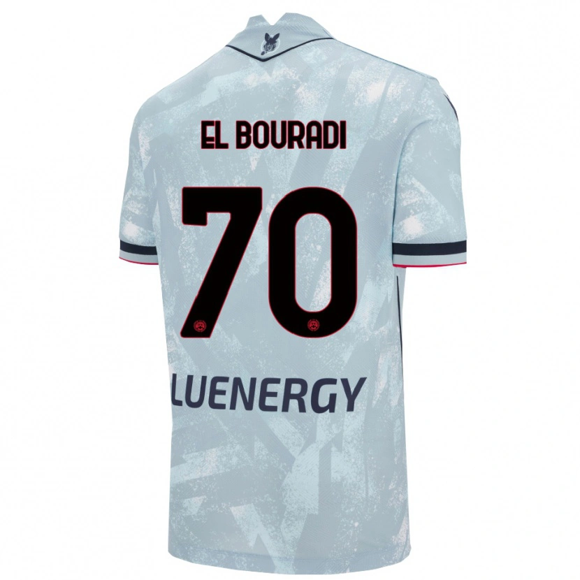 Danxen Homem Camisola Walid El Bouradi #70 Azul Claro Preto Alternativa 2025/26 Camisa Brasil