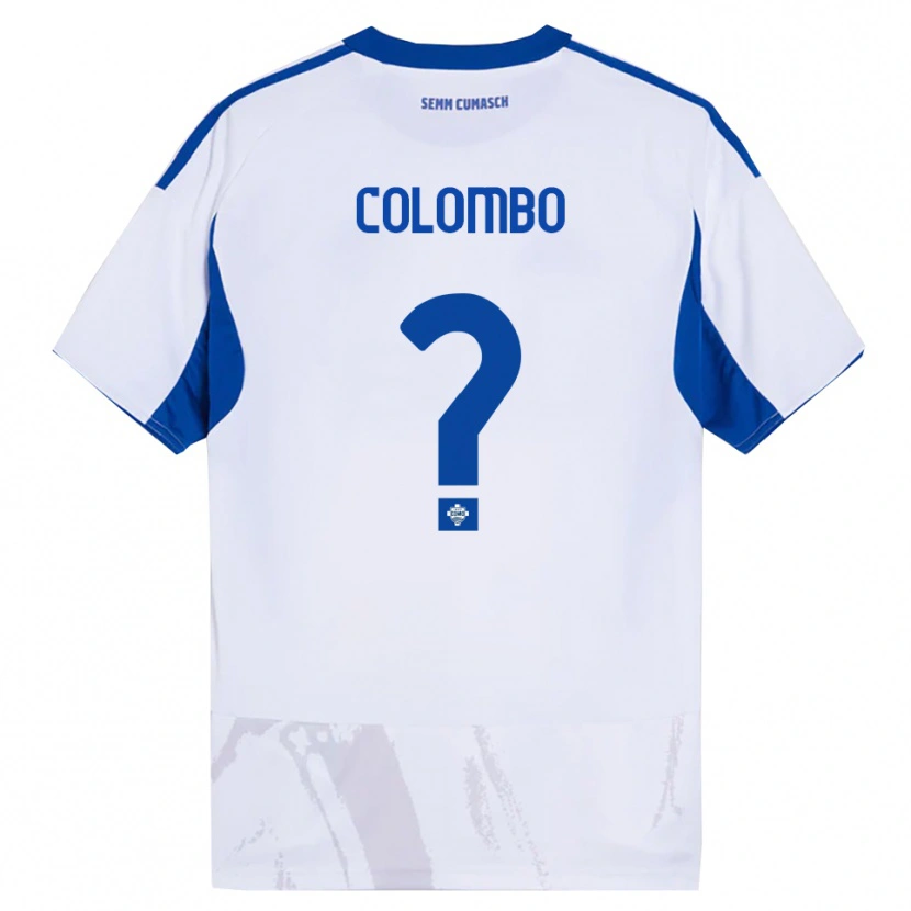 Danxen Homem Camisola Federico Colombo #0 Branco Azul Alternativa 2025/26 Camisa Brasil