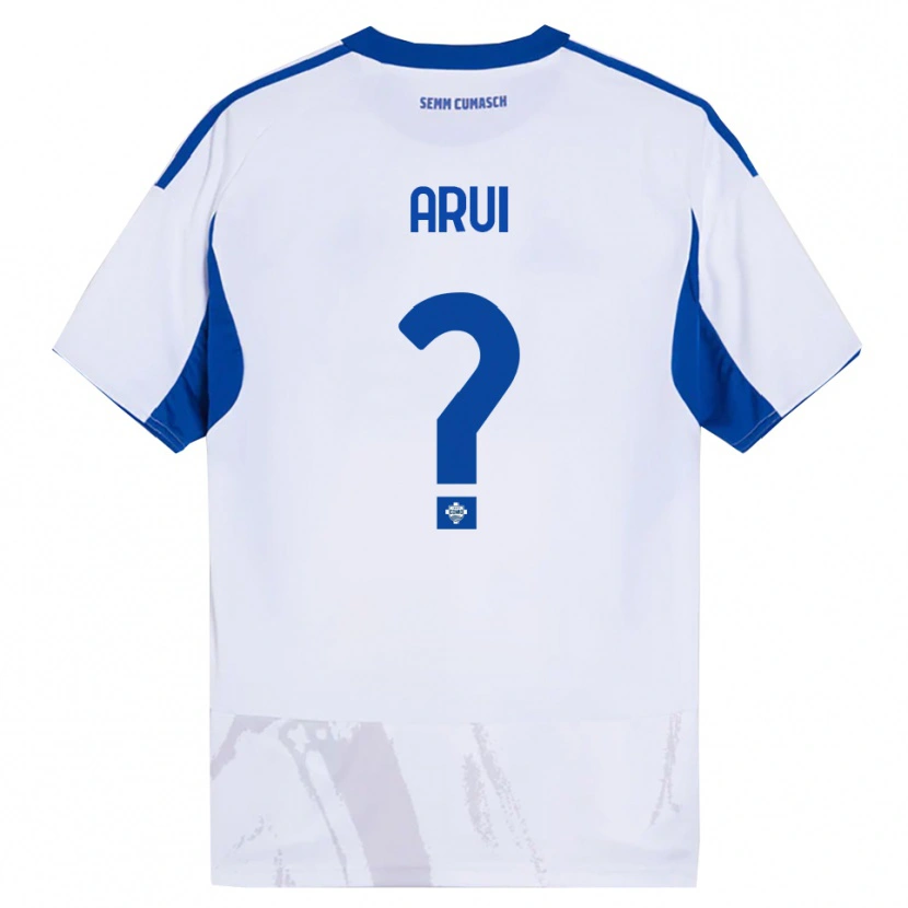 Danxen Homem Camisola Stefano Arui #0 Branco Azul Alternativa 2025/26 Camisa Brasil