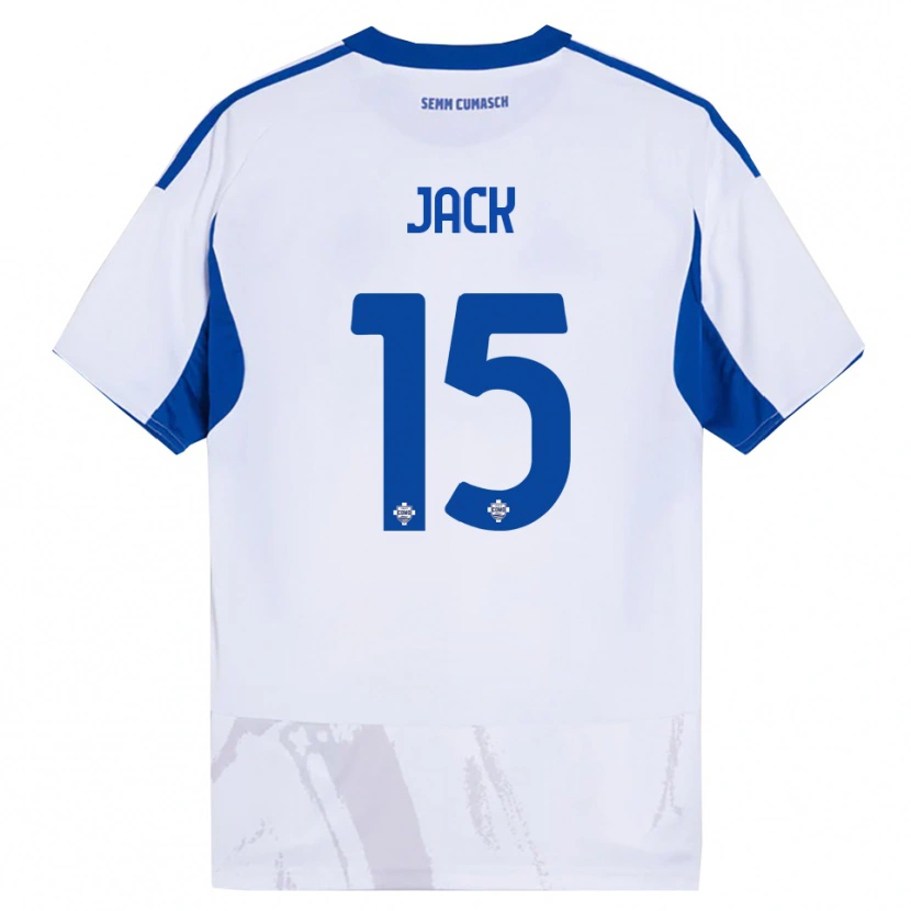 Danxen Homem Camisola Fellipe Jack #15 Branco Azul Alternativa 2025/26 Camisa Brasil