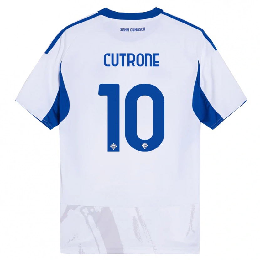 Danxen Homem Camisola Patrick Cutrone #10 Branco Azul Alternativa 2025/26 Camisa Brasil