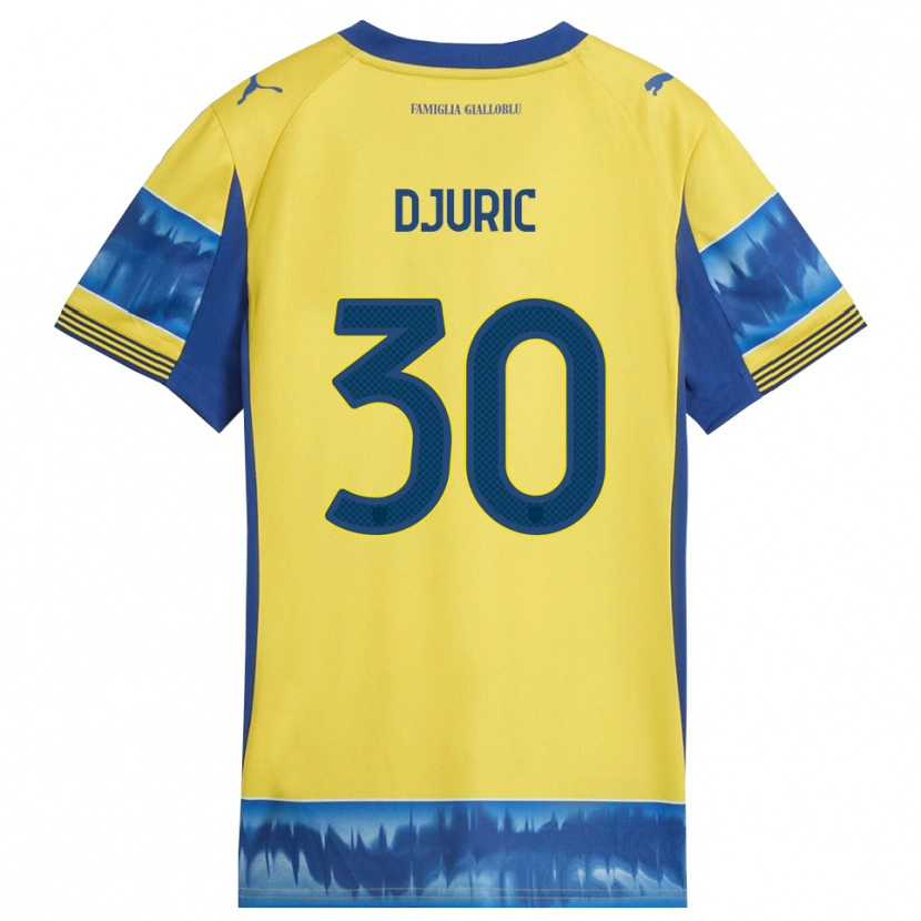 Danxen Homem Camisola Milan Djuric #30 Amarelo Azul Alternativa 2025/26 Camisa Brasil