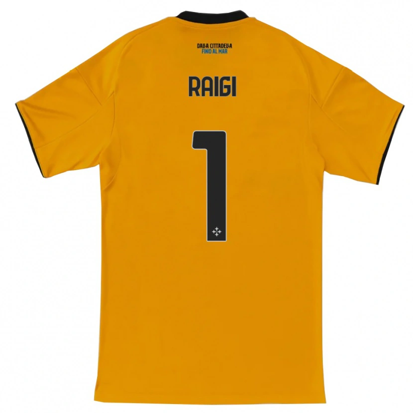 Danxen Homem Camisola Francesco Raigi #1 Laranja Azul Alternativa 2025/26 Camisa Brasil