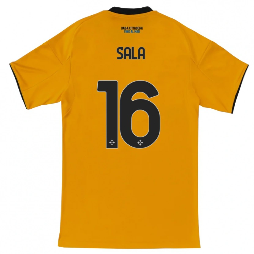 Danxen Homem Camisola Mattia Sala #16 Laranja Azul Alternativa 2025/26 Camisa Brasil