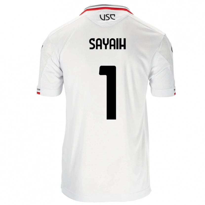 Danxen Homem Camisola Ilyas Sayaih #1 Branco Vermelho Alternativa 2025/26 Camisa Brasil