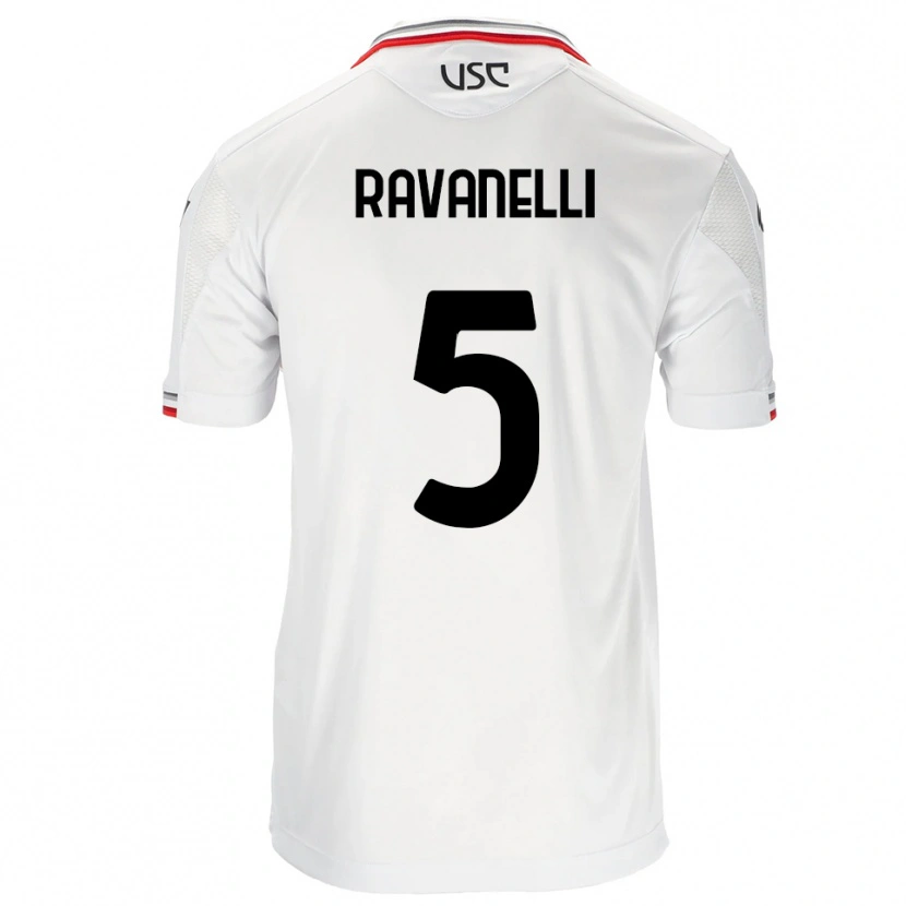 Danxen Homem Camisola Luca Ravanelli #5 Branco Vermelho Alternativa 2025/26 Camisa Brasil