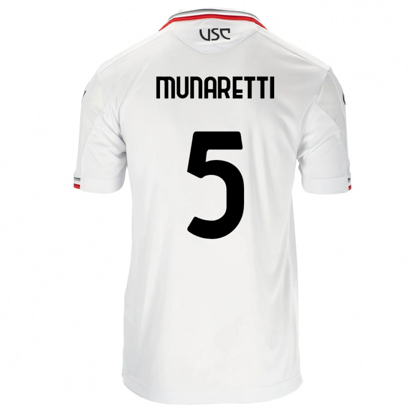 Danxen Homem Camisola Luca Munaretti #5 Branco Vermelho Alternativa 2025/26 Camisa Brasil