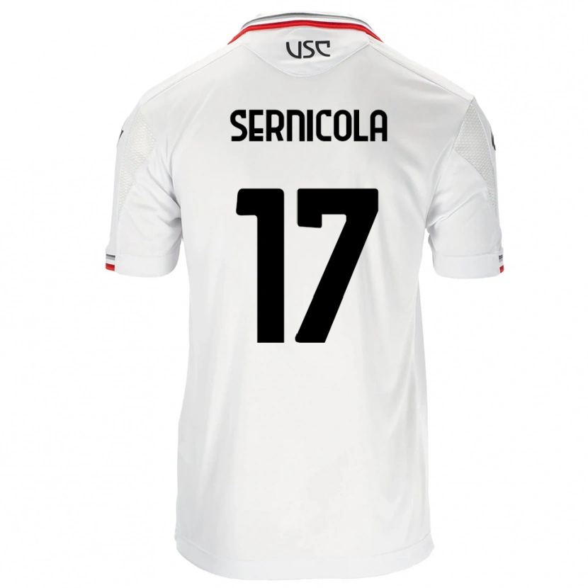Danxen Homem Camisola Leonardo Sernicola #17 Branco Vermelho Alternativa 2025/26 Camisa Brasil