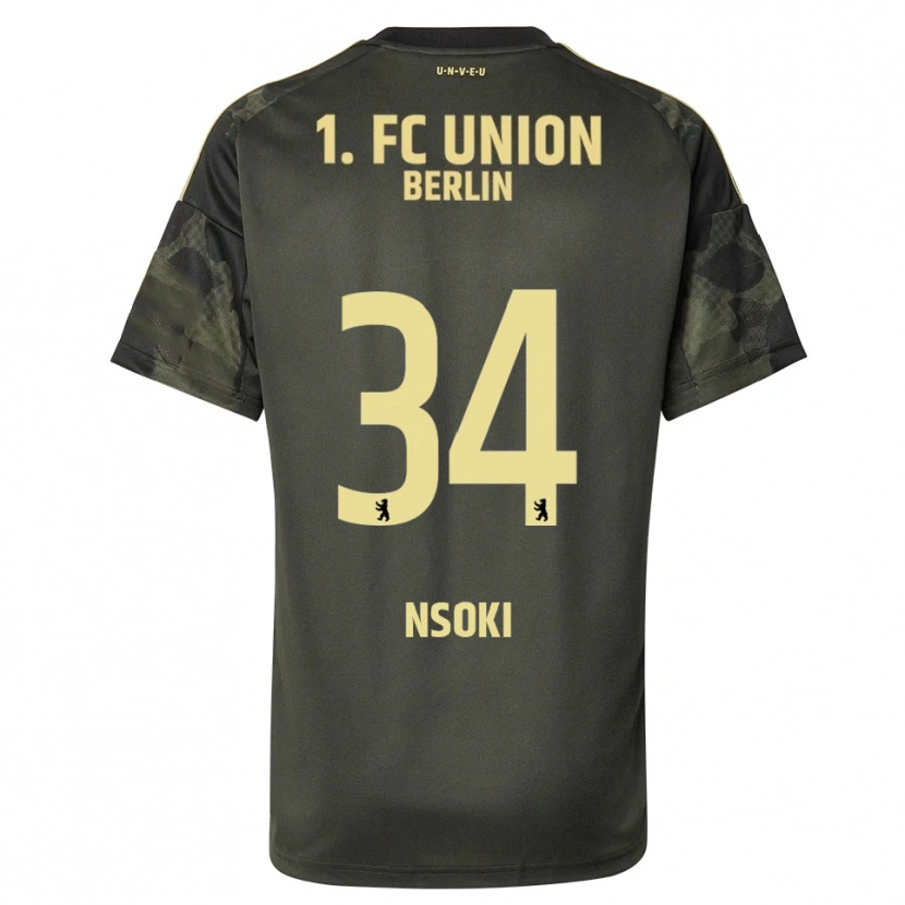Danxen Homem Camisola Stanley Nsoki #34 Verde Escuro Preto Alternativa 2025/26 Camisa Brasil