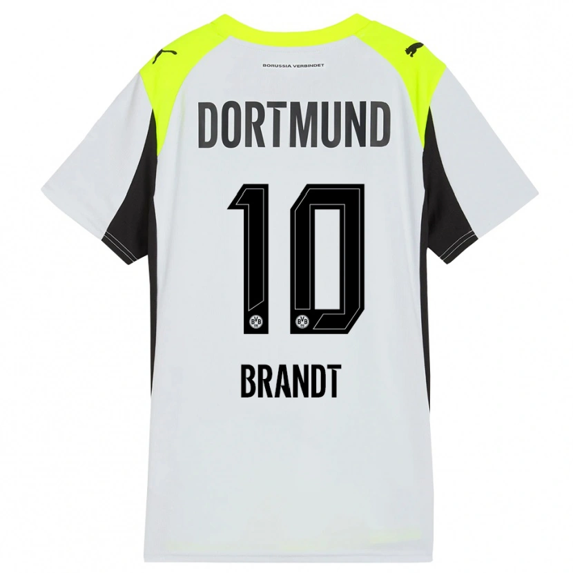 Danxen Homem Camisola Julian Brandt #10 Amarelo Fluorescente Alternativa 2025/26 Camisa Brasil