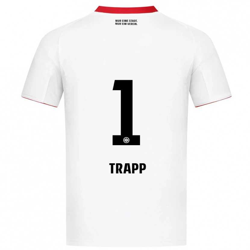 Danxen Homem Camisola Kevin Trapp #1 Branco Vermelho Alternativa 2025/26 Camisa Brasil