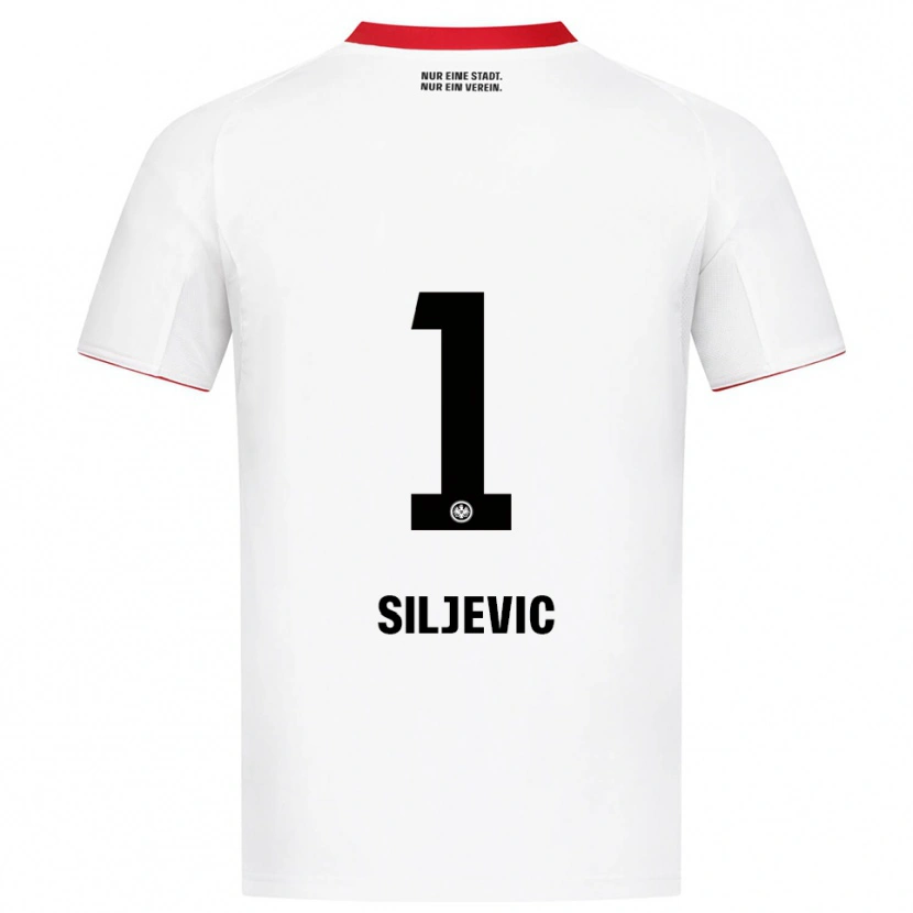 Danxen Homem Camisola Amil Siljevic #1 Branco Vermelho Alternativa 2025/26 Camisa Brasil