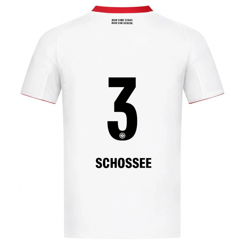 Danxen Homem Camisola Maurice Schossee #3 Branco Vermelho Alternativa 2025/26 Camisa Brasil