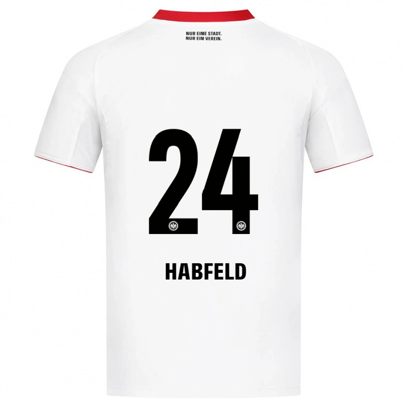 Danxen Homem Camisola Josef Haßfeld #24 Branco Vermelho Alternativa 2025/26 Camisa Brasil