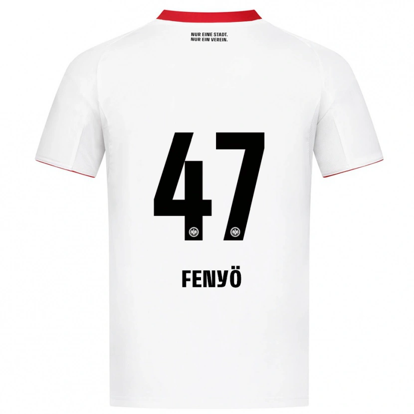 Danxen Homem Camisola Noah Fenyö #47 Branco Vermelho Alternativa 2025/26 Camisa Brasil
