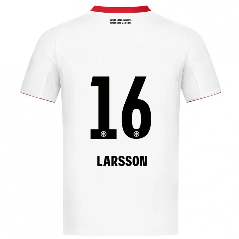Danxen Homem Camisola Hugo Larsson #16 Branco Vermelho Alternativa 2025/26 Camisa Brasil