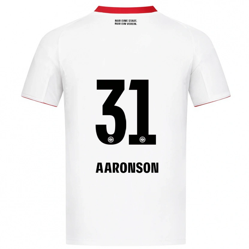 Danxen Homem Camisola Paxten Aaronson #31 Branco Vermelho Alternativa 2025/26 Camisa Brasil