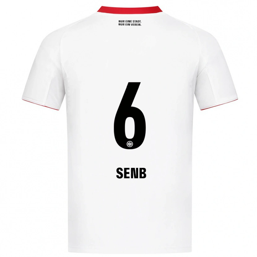 Danxen Homem Camisola Elisa Senß #6 Branco Vermelho Alternativa 2025/26 Camisa Brasil