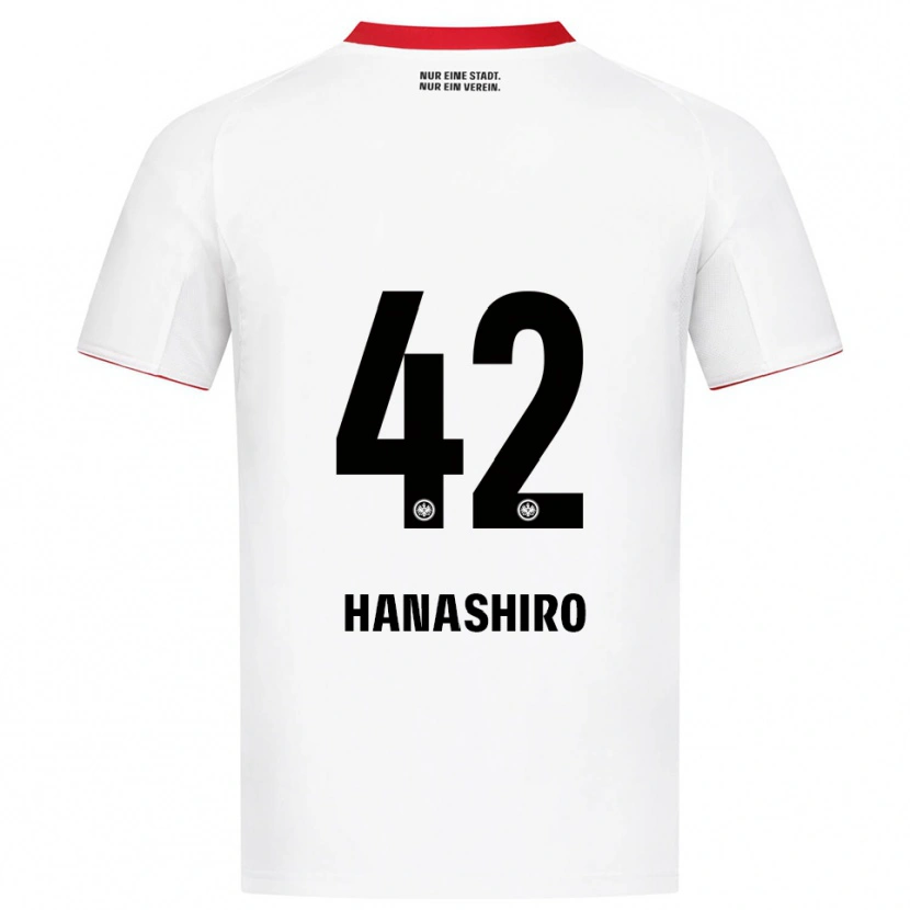 Danxen Homem Camisola Rinto Hanashiro #42 Branco Vermelho Alternativa 2025/26 Camisa Brasil