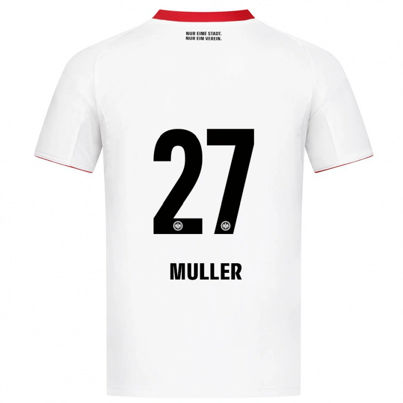 Danxen Homem Camisola Mark Müller #27 Branco Vermelho Alternativa 2025/26 Camisa Brasil