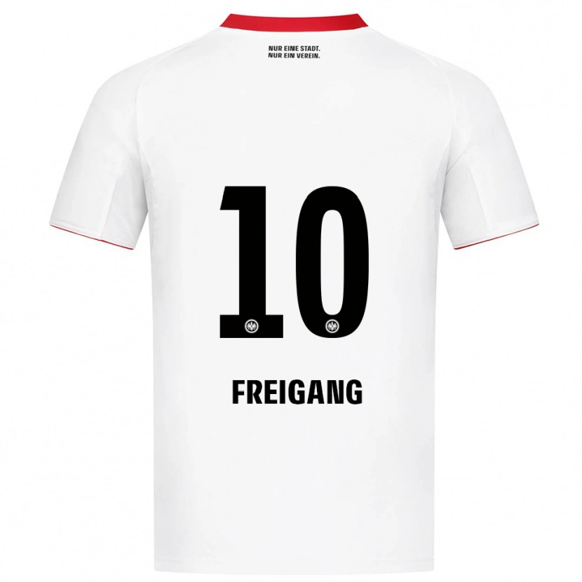 Danxen Homem Camisola Laura Freigang #10 Branco Vermelho Alternativa 2025/26 Camisa Brasil