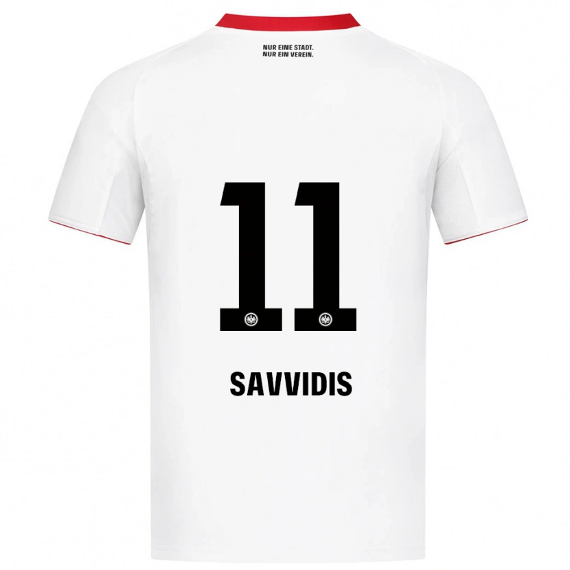 Danxen Homem Camisola Rafail Savvidis #11 Branco Vermelho Alternativa 2025/26 Camisa Brasil