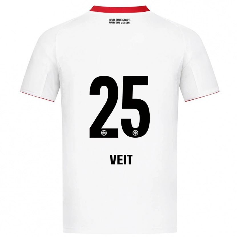 Danxen Homem Camisola Jella Veit #25 Branco Vermelho Alternativa 2025/26 Camisa Brasil