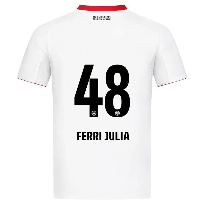 Danxen Homem Camisola Nacho Ferri #48 Branco Vermelho Alternativa 2025/26 Camisa Brasil